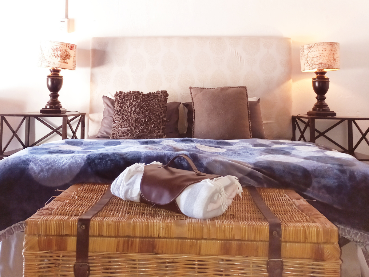 Bedroom Pool Room Pool Room bedroom with farm style queen bed